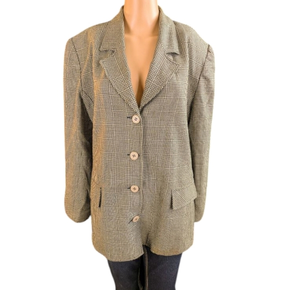 Vintage Houndstooth Blazer - Picture 2 of 10